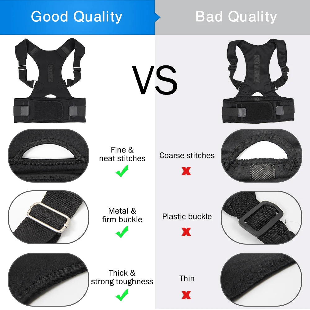 Adjustable Back Posture Corrector Magnetic Therapy Back Support Lumbar Brace Belt Men Spine Posture Correction Women's Corset