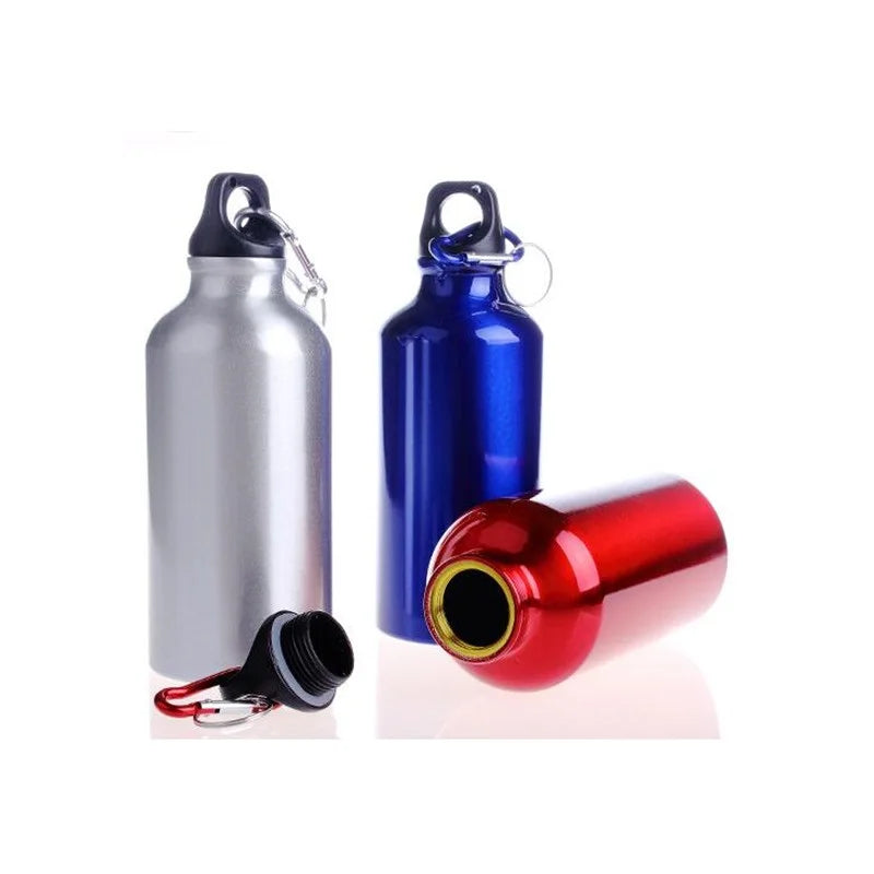 Alloy Sport Water Bottle 500ml Hiking Camping Cycling Water Bottle Kettle with Buckle