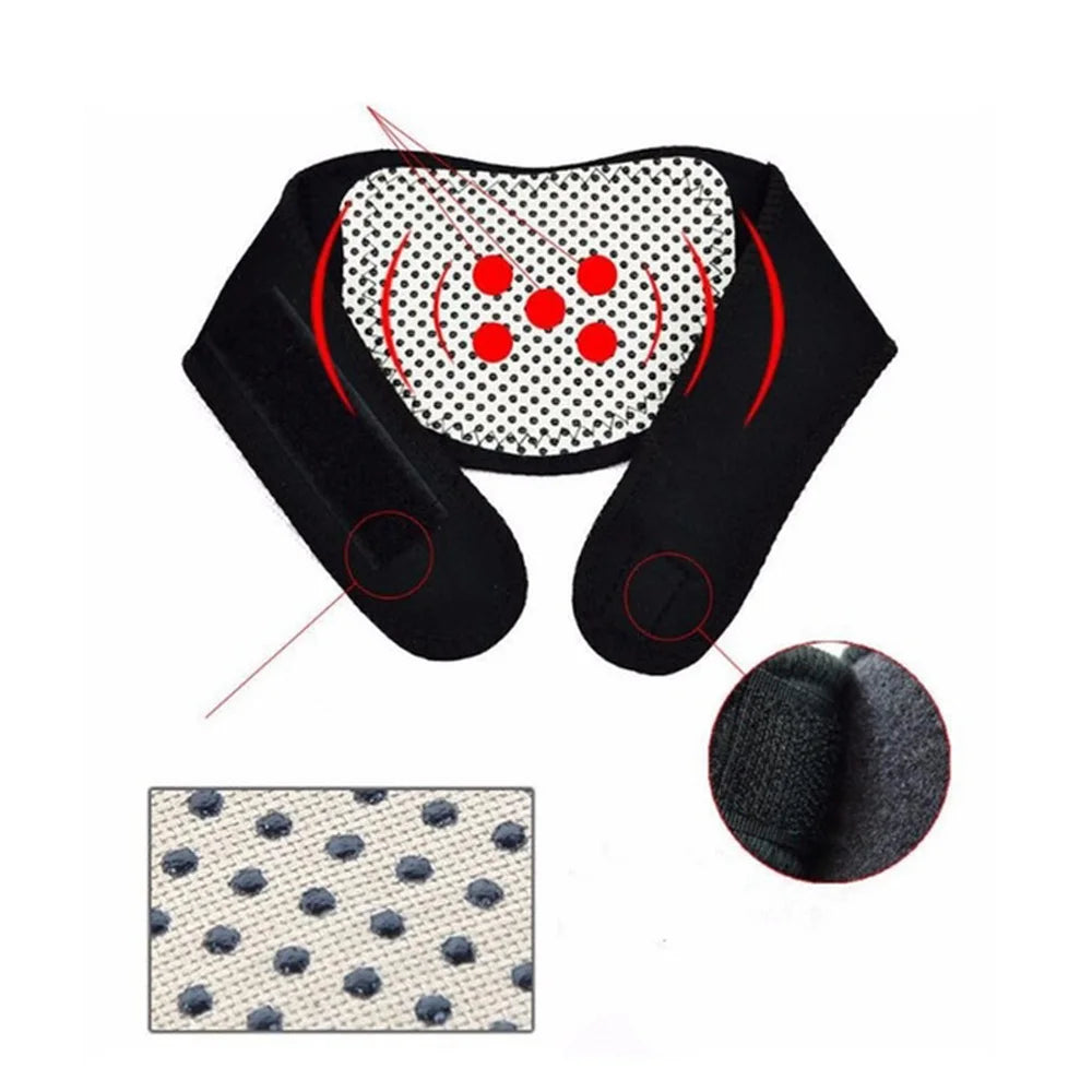 1 Pcs BYEPAIN Tourmaline Magnetic Therapy Neck Massager Cervical Vertebra Protection Spontaneous Heating Belt Body Massager