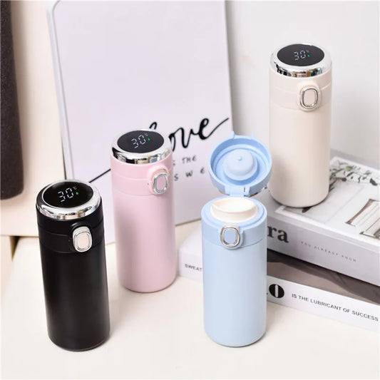 420ML Smart Digital Thermos Cup Keep Cold and Heat Thermal Water Bottle Temperature Display Preservation Leak-proof Vacuum Flask